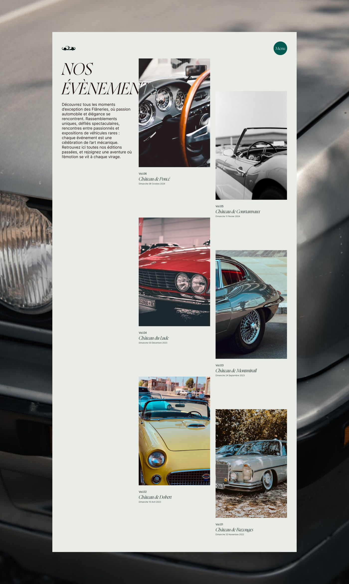 evenement de l'association - gestion de contenu dynamique